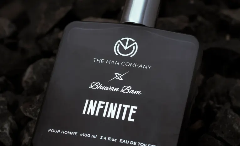 Black cologne bottle for men